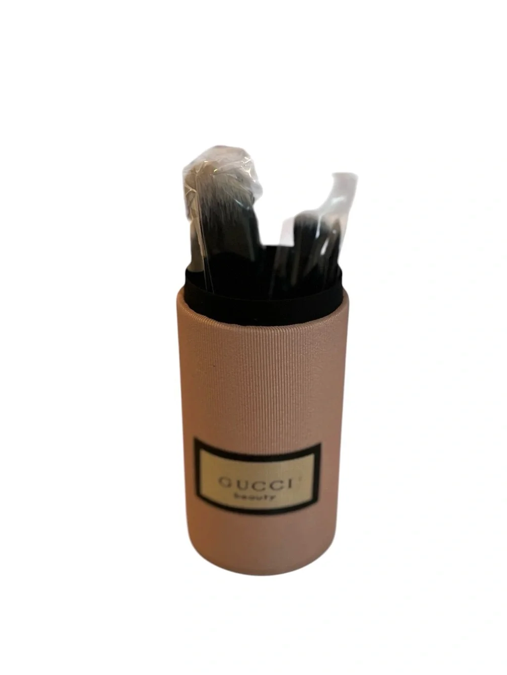 NIB Gucci Beauty Holiday Travel Makeup Brush Set Case Pink